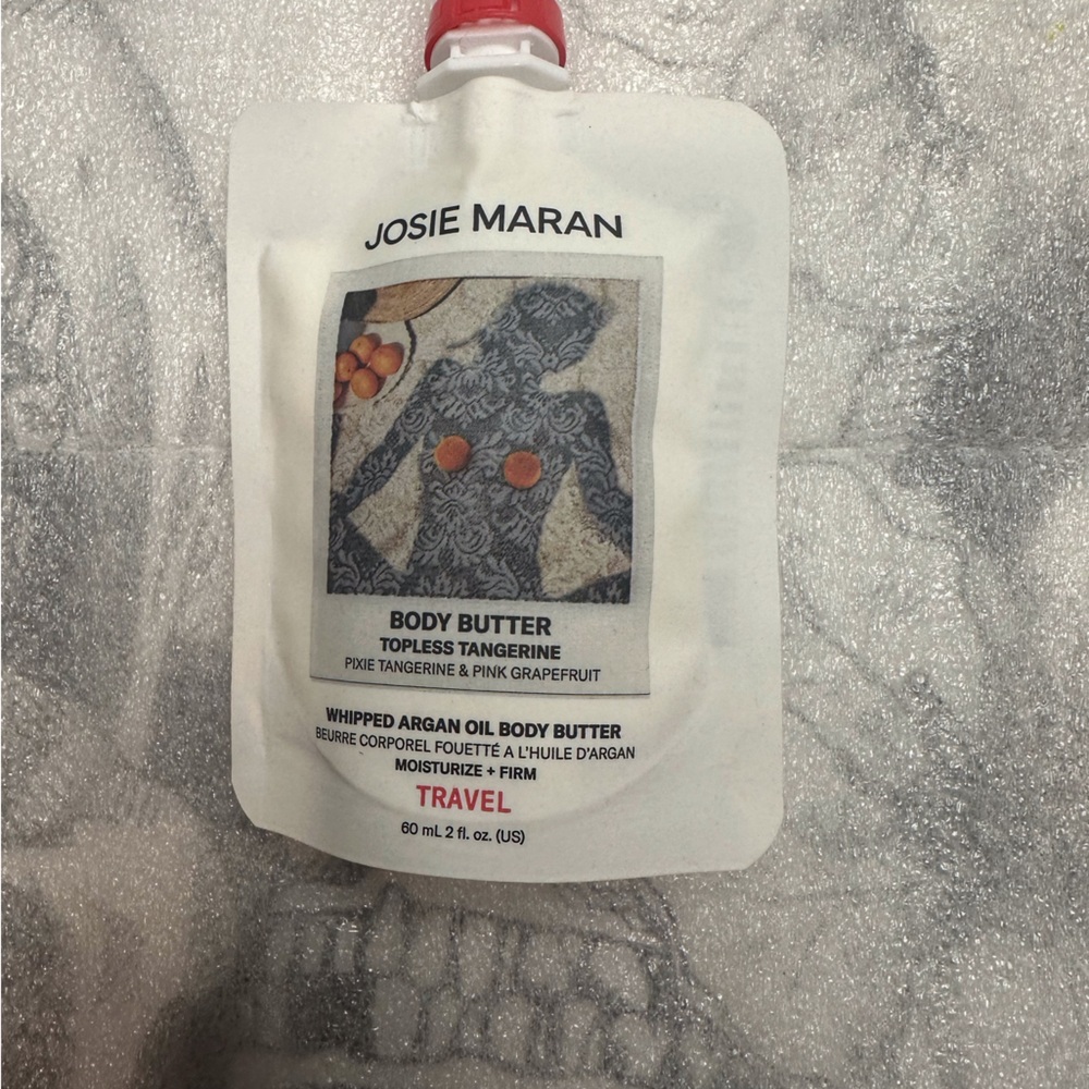 Josie Maran  travel size Argan Oil Body Butter - topless tangerine